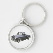 黒の1956年のシボレーの積み込み キーホルダー (正面)