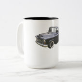 黒の1956年のシボレーの積み込み ツートーンマグカップ (正面左)