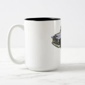 黒の1956年のシボレーの積み込み ツートーンマグカップ (左)