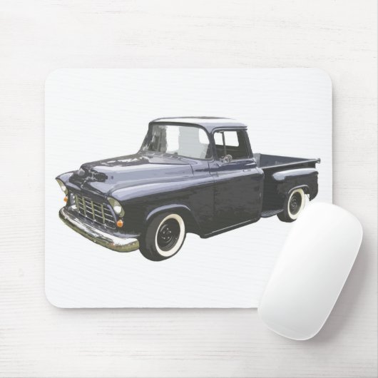 黒の1956年のシボレーの積み込み マウスパッド (マウス)