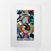 黒の3つ折カード 三つ折りカード (カバー)