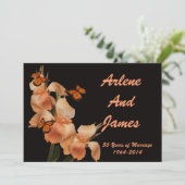 黒の50周年記念ディナー招待状 招待状 (スタンド正面)