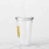 黒のAdamスタック名グラフィック アクリルタンブラー (左)