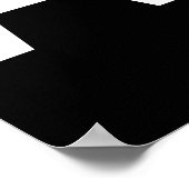 黒のATMサイン ポスター (角)