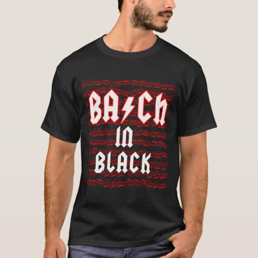 黒のBach Tシャツ (正面)