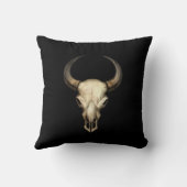 黒のBullのスカル クッション (裏面)