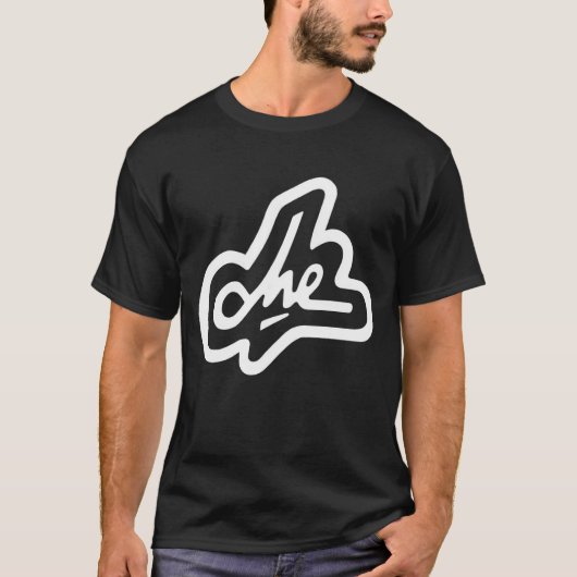 黒のChe Guevaraの署名 Tシャツ (正面)