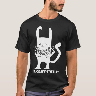黒のCrappy Welds氏の白 Tシャツ