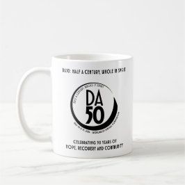 黒のDA50世界バーチャルコンベンションマグ コーヒーマグカップ