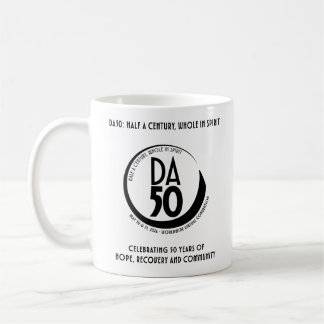 黒のDA50世界バーチャルコンベンションマグ コーヒーマグカップ