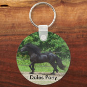 黒のDalesキーチェーン キーホルダー (正面)