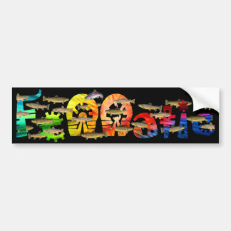 黒のFennaticブラウンの宝物マス バンパーステッカー