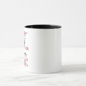 黒のFirst My Mother Forever My Friend マグカップ (中央)