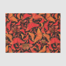 黒のFlutterbyの秋の蝶 薄葉紙