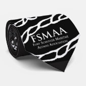 黒のFSMAAのトーチのタイ ネクタイ (ロール)