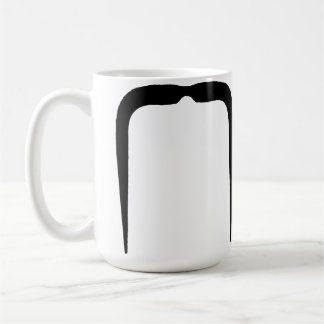 黒のFuの満州の髭 コーヒーマグカップ