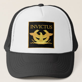 黒のInvictusのワシ キャップ