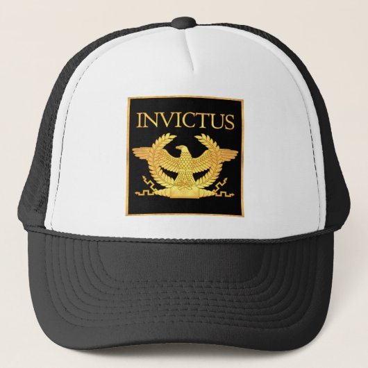 黒のInvictusのワシ キャップ (正面)