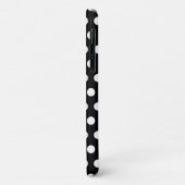 黒のiPhoneケース白い水玉模様 – 色を選択 Case-Mate iPhoneケース (裏面/左)