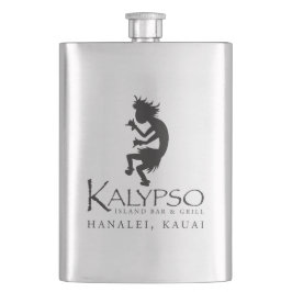黒のKalypso Kaneのロゴ フラスク