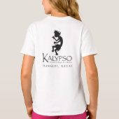 黒のKalypso Kaneのロゴ Tシャツ (裏面)