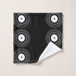 黒のLpビニル ウォッシュタオル