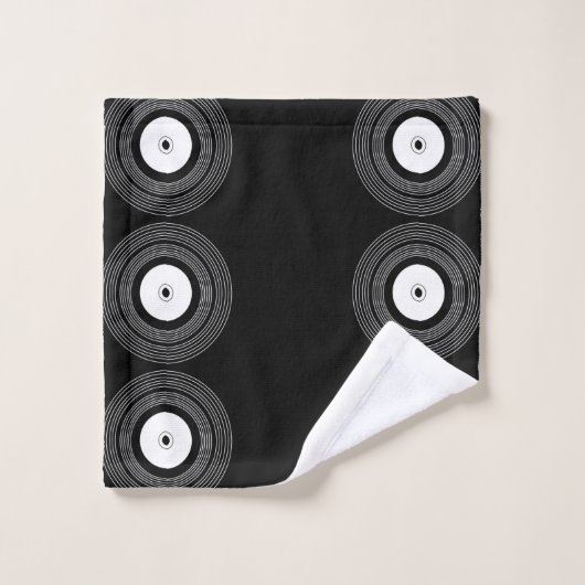 黒のLpビニル ウォッシュタオル (ウォッシュタオル)