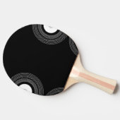 黒のLpビニル 卓球ラケット (横)
