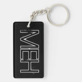 黒のMOモノグラム キーホルダー (裏面)