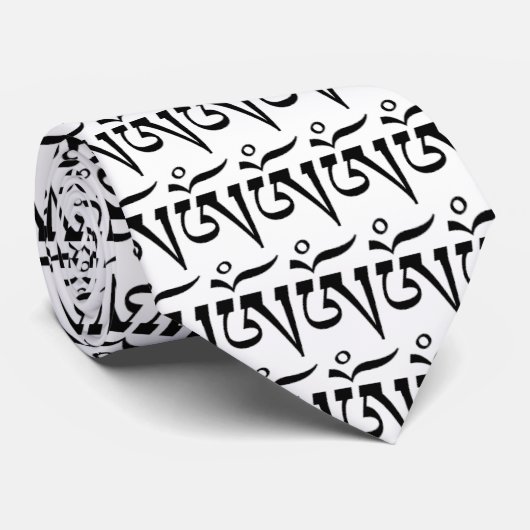 黒のOM記号 ネクタイ (ロール)