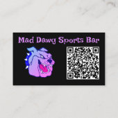 黒のQRコード 名刺 (裏面)