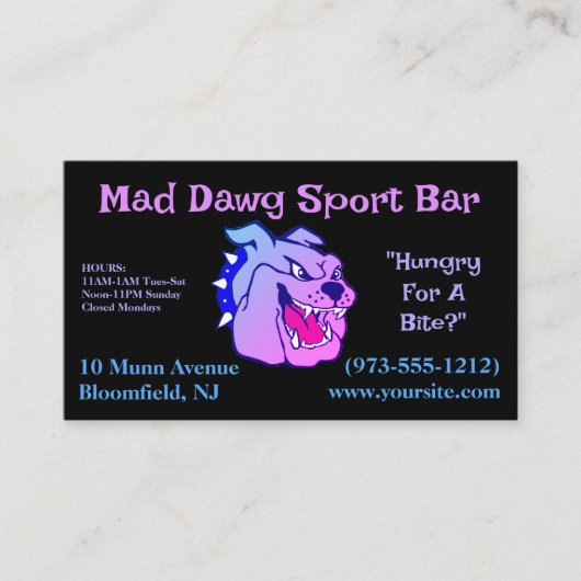 黒のQRコード 名刺 (正面)