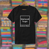黒のTシャツのビジネス名とロゴ Tシャツ