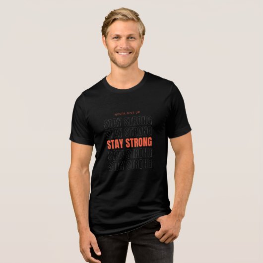 黒のTシャツ トライブレンドTシャツ (正面全面)