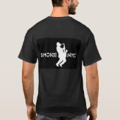 黒のTrumpeter_blue Tシャツ (裏面)