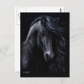 黒はがき ポストカード (正面/裏面)