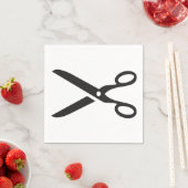 黒はさみ スタンダードカクテルナプキン (インサイチュ)