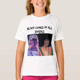 黒はすべての陰のティー入って来ます Tシャツ