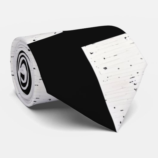 黒はっきりしたと白のグリ芸術的ッドネックタイ ネクタイ (ロール)