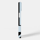 黒はっきりしたと薄いグレーのストライプ – あなたの名前 Case-Mate iPhoneケース (裏面 / 右)