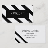 黒はっきりしたのブ絵を描ラシック 名刺 (正面/裏面)