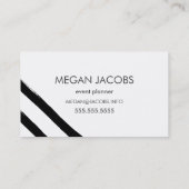 黒はっきりしたのブ絵を描ラシック 名刺 (裏面)