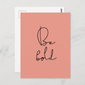 黒はっきりしたフォント ポストカード (正面/裏面)