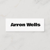 黒はっきりしたモダン白 スキニー名刺 (正面)