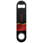 黒はっきりしたモダン色と金ゴールド スピード栓抜き (裏面)