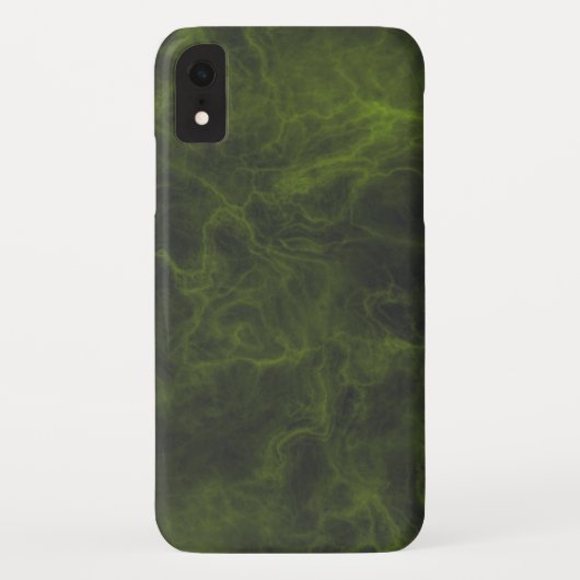 黒はっきりした大理石iPhoneケース上のネオンイエロー Case-Mate iPhoneケース (裏面)