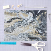 黒はっきりした抽象芸術ティッシュペーパー 薄葉紙 (クラフト)