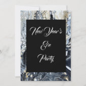 黒はっきりした抽象芸術招待状 招待状 (正面)