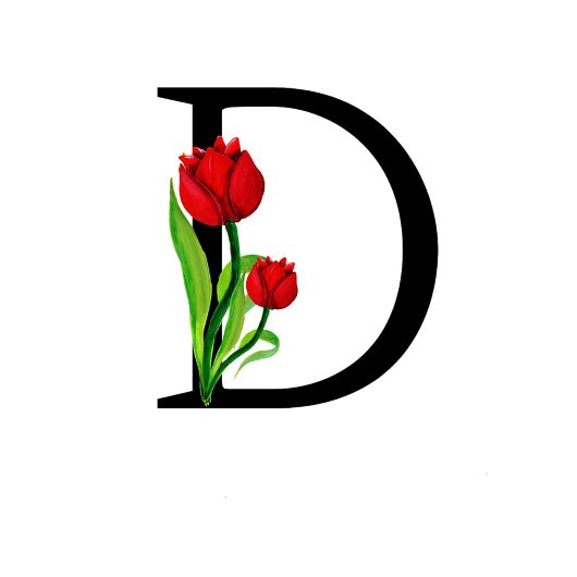 黒はっきりした文字「D」 クロスボディバッグ