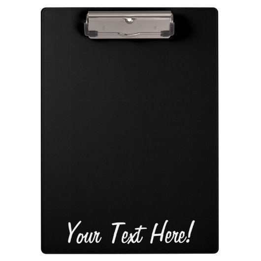 黒はっきりした炭が破裂カスタマイズ クリップボード (正面)